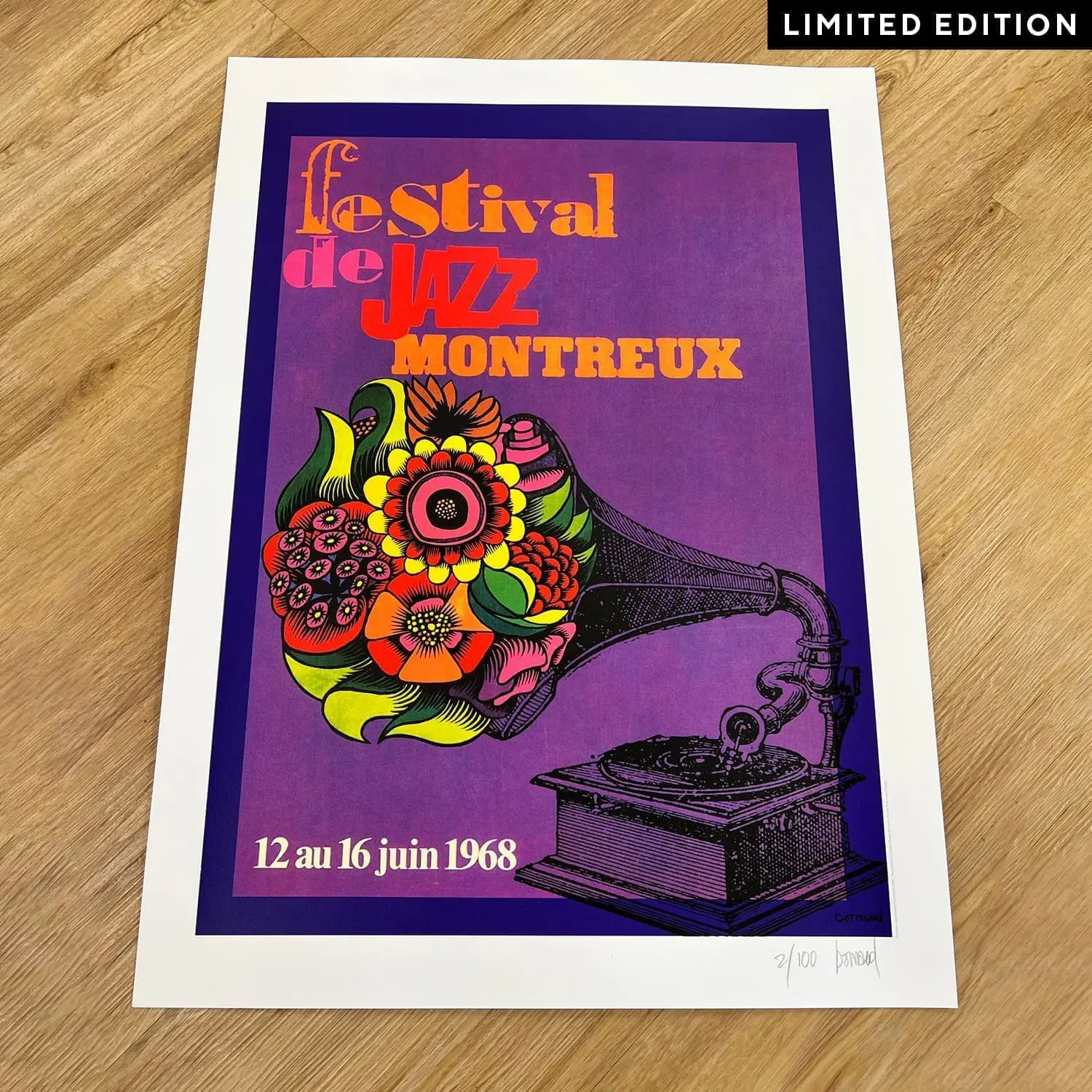 Affiche Roger Bornand, 1968, Édition Limitée